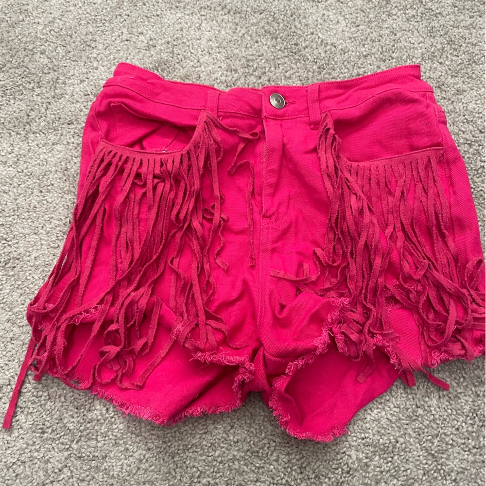 Pink Fringe Shorts - Altard State